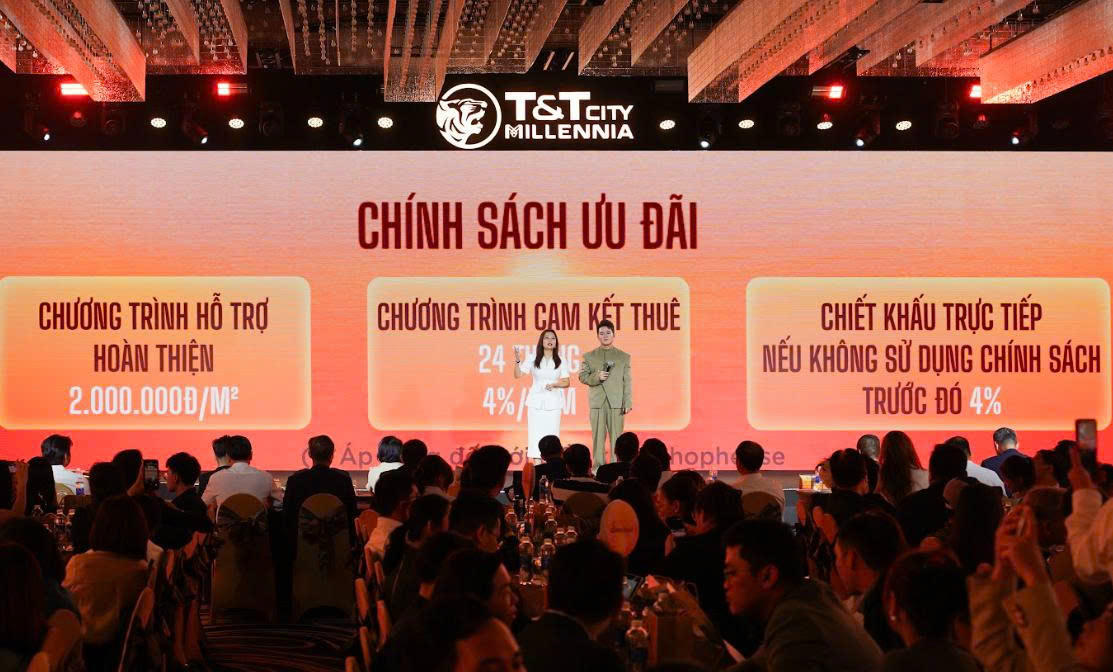 Bộ chính sách “đòn bẩy kép” tạo sức hút mạnh mẽ cho T&T City Millennia