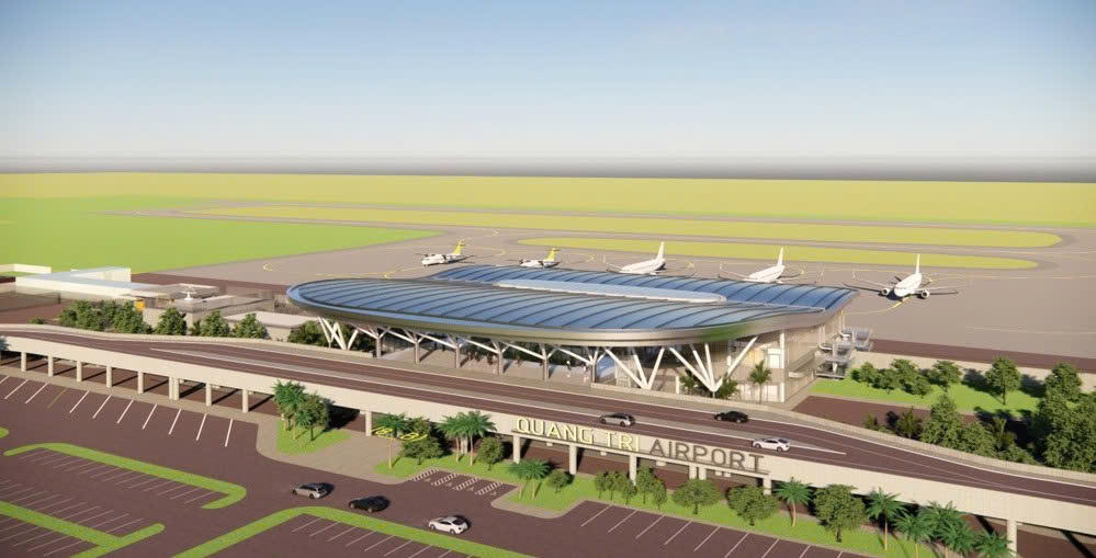 Phối cảnh Cảng hàng không Quảng Trị.