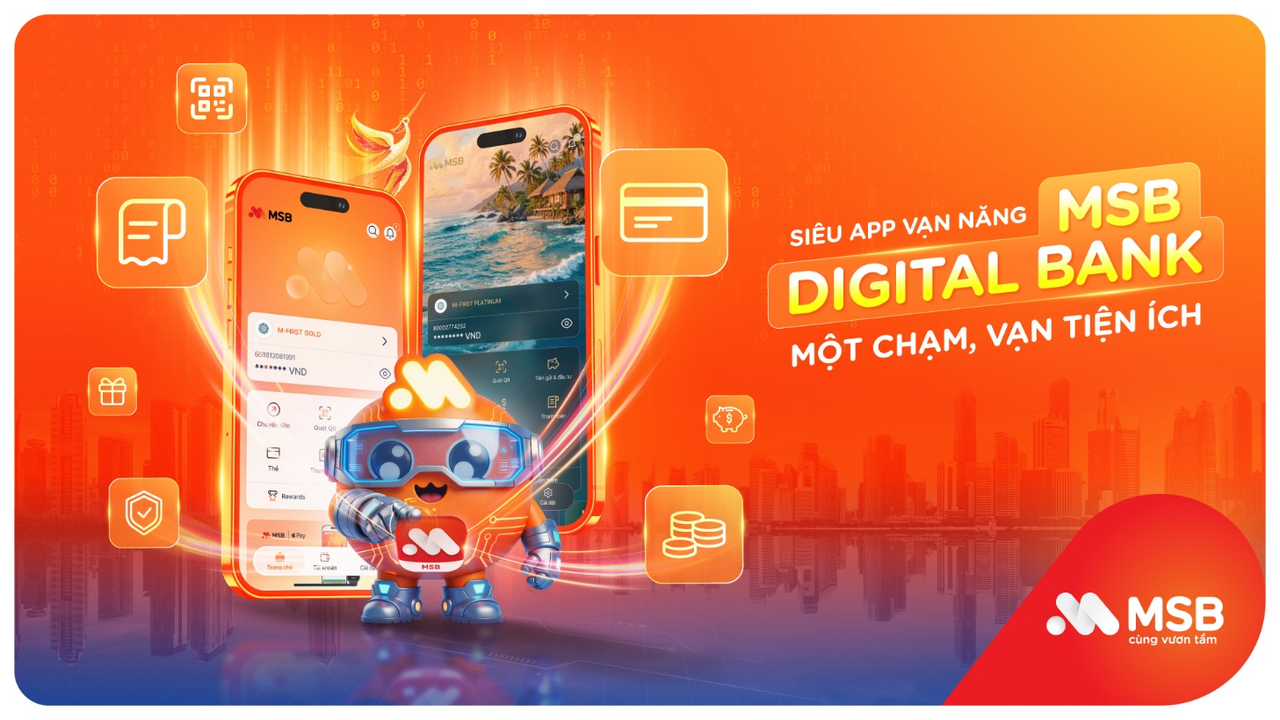 Từ 01/06, MSB chính thức triển khai hỗ trợ khách hàng chuyển đổi từ ứng dụng cũ MSB mBank lên ứng dụng mới MSB Digital Bank