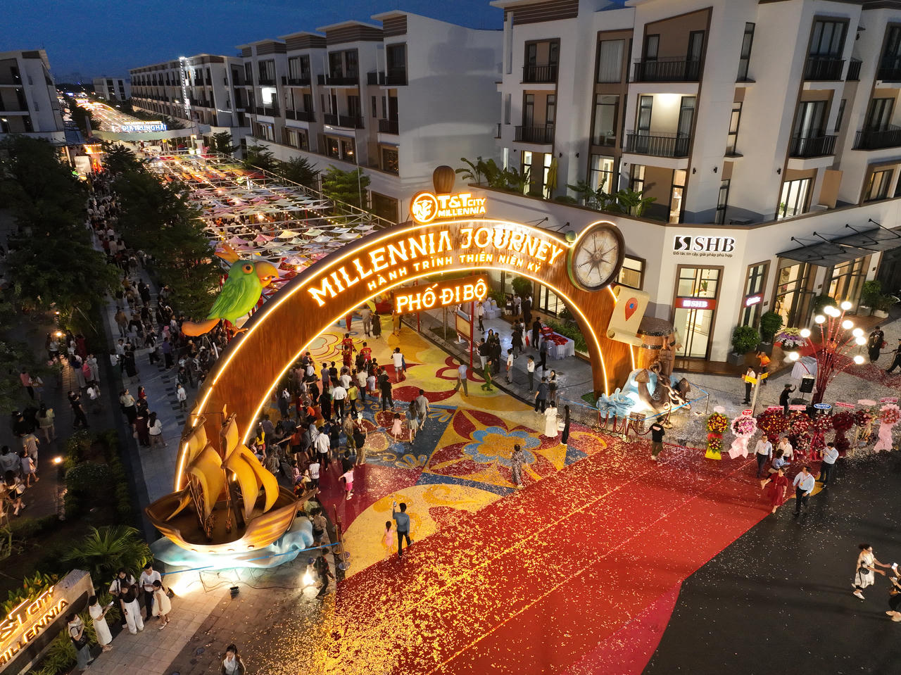 Phố đi bộ Millennia Journey tại T&T City Millennia
