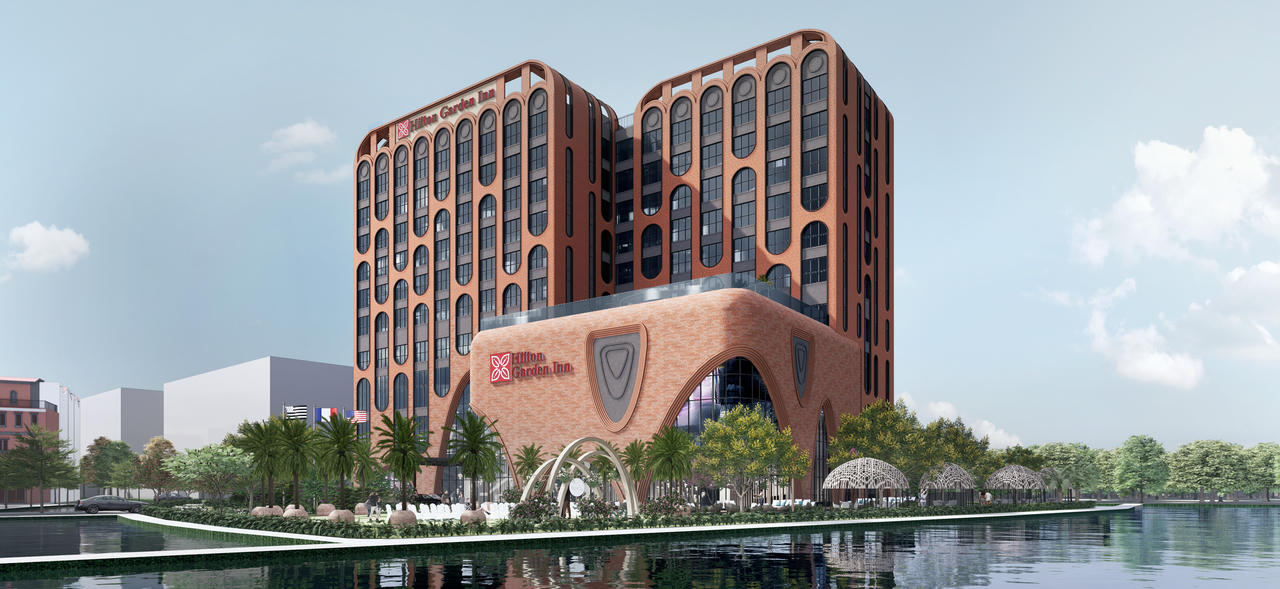 Hilton Garden Inn lấy cảm hứng từ di sản và kiến trúc Nam Bộ để hình thành một diện mạo vừa hiện đại vừa giàu bản sắc