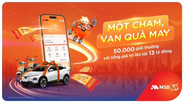 MSB tung kho quà khủng giá trị lên tới 13 tỷ đồng
