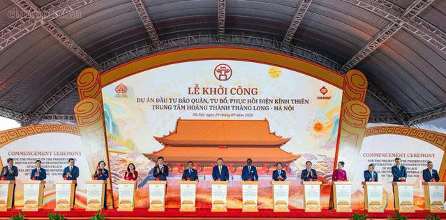 Hà Nội: Khởi công Dự án đầu tư bảo quản, tu bổ, phục hồi Điện Kính Thiên